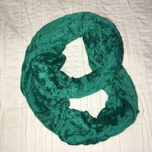Teal blue infinity scarf